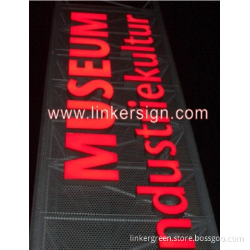 Wall mounted custom led electronic panel sign